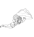 Hanuman Coloring Book (Trace & Paint)