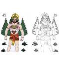 Hanuman Coloring Book (Copy Coloring)