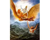 Lord Krishna Rescues His Devotee From the Ocean of Birth and Death Lord Krishna Rescues His Devotee From the Ocean of Birth and Death