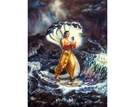 Vasudeva Carries Krishna to Vrindavan Vasudeva Carries Krishna to Vrindavan