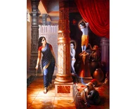 Krishna and Balarama Steal Butter From the Gopis Krishna and Balarama Steal Butter From the Gopis