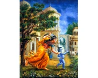 Mother Yasoda Chases Baby Krishna Mother Yasoda Chases Baby Krishna
