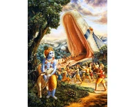 Krishna Kills the Aghasura Snake Demon Krishna Kills the Aghasura Snake Demon