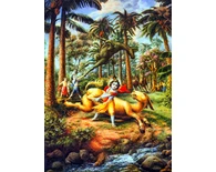 The Killing of Dhenuka, the Ass Demon The Killing of Dhenuka, the Ass Demon