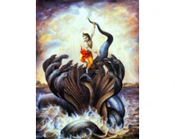 Krishna Chastises the Kaliya Serpent Krishna Chastises the Kaliya Serpent