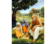 Sandipani Muni Instructs Krishna and Balarama Sandipani Muni Instructs Krishna and Balarama