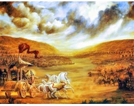 The Armies on the Battlefield of Kuruksetra The Armies on the Battlefield of Kuruksetra