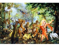 Lord Caitanya in the Jharikhanda Forest Lord Caitanya in the Jharikhanda Forest