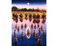 Lord Caitanya Takes an Evening Bath in the River Ganges Lord Caitanya Takes an Evening Bath in the River Ganges