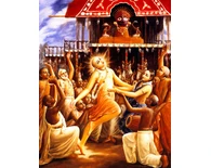 Lord Caitanya Dances Before the Ratha–Yatra Cart Lord Caitanya Dances Before the Ratha–Yatra Cart