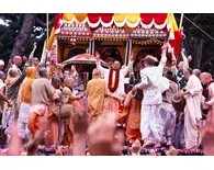 Srila Prabhupada Dances on Stage at London Ratha Yatra Srila Prabhupada Dances on Stage at London Ratha Yatra
