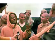 Prabhupada and Disciples on Morning Walk Prabhupada and Disciples on Morning Walk