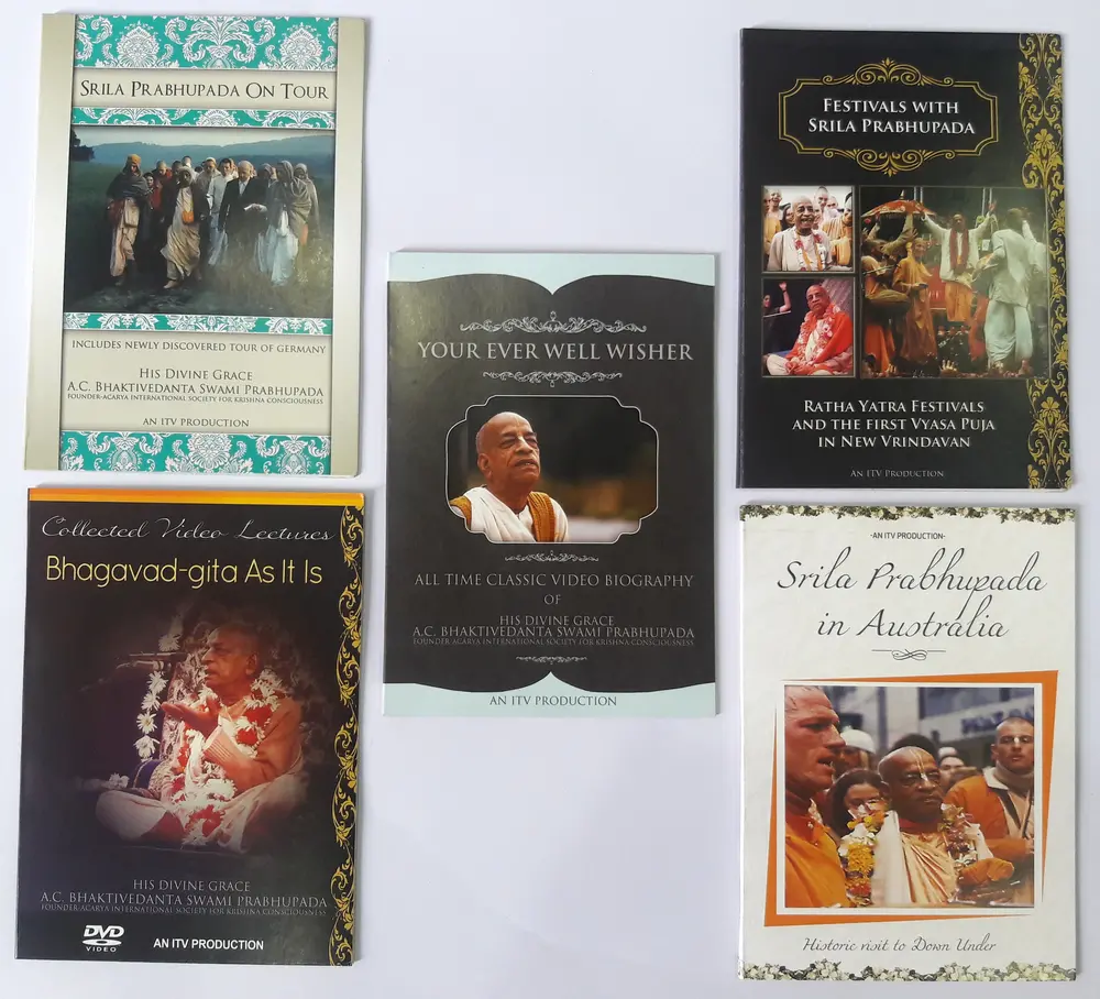 Pack of 5 Classic Prabhupada DVD Videos