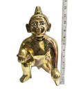 Laddu Gopal Brass Deity 12\"