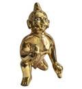 Laddu Gopal Brass Deity 12\"