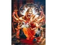 Lord Nrsimhadeva Kills the Demon Hiranyakasipu Lord Nrsimhadeva Kills the Demon Hiranyakasipu