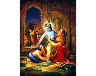 Krishna Being Dressed by Yasoda and Balarama Krishna Being Dressed by Yasoda and Balarama