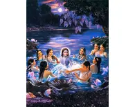 Krishna and the Gopis Bathe in the Yamuna Krishna and the Gopis Bathe in the Yamuna