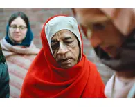 Srila Prabhupada wearing Red Chaddar Srila Prabhupada wearing Red Chaddar