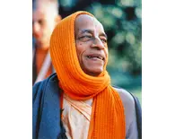 Srila Prabhupada with Orange Shawl Drapped around Head Srila Prabhupada with Orange Shawl Drapped around Head