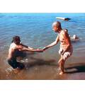 Srila Prabhupada Bathing in Ganges