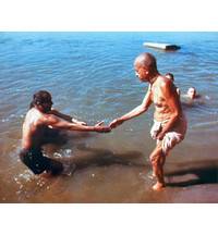 Srila Prabhupada Bathing in Ganges