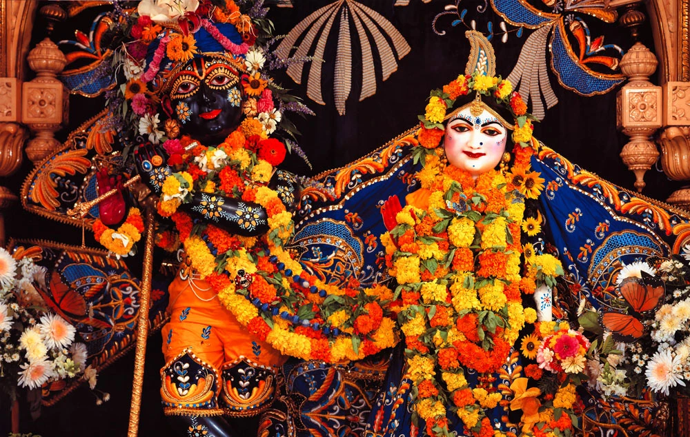 Sri Sri Radha-Nila Madhava close up - Hare Krishna Dhama - Houston, TX