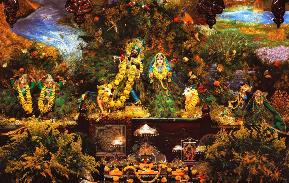 Sri Sri Radha Madhava Vrindavan setting - New Goloka-dhama - Abentheuer, Germany