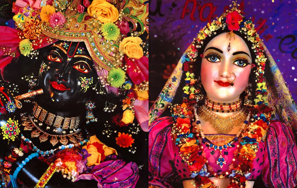 Sri Sri Radha-Syamasundar close up - New Vraja Dhama - Somogyvamos, Hungary