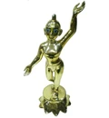 Gaura Nitai Deities 18\" One Hand Up and one Down; Lotus Base