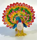 Deluxe Dancing Peacock Trinket Box