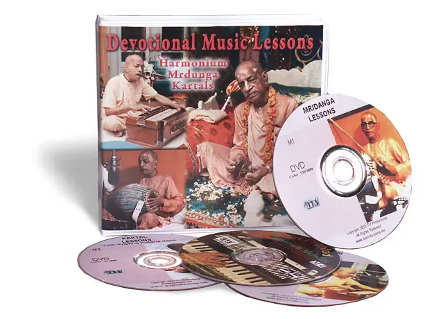 Devotional Music Lessons: Mridanga, Kartals and Harmonium (4 DVD set)