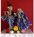 Radha Krishna Deities (Brass 9\")