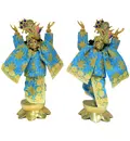 Gaura Nitai Deity Clothes -- Floral Emboss Pattern