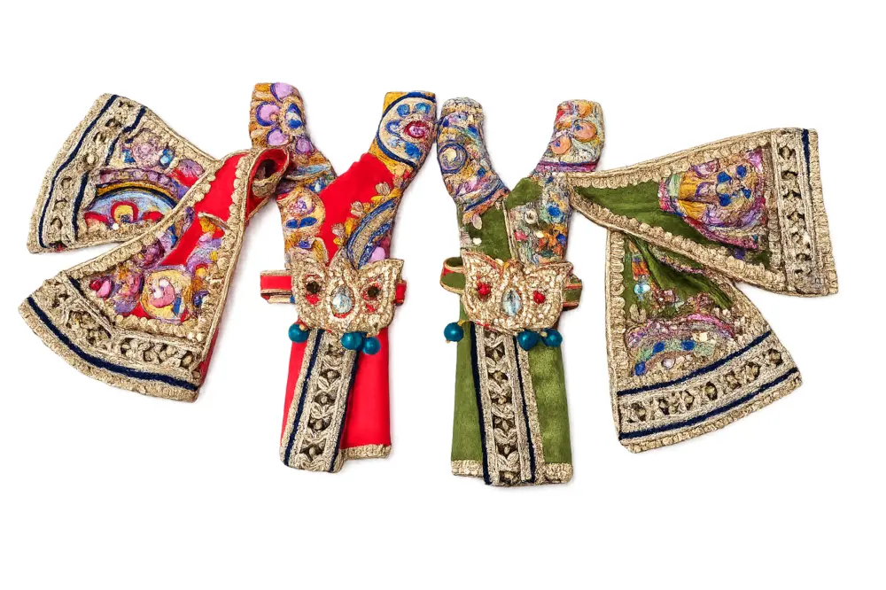 Gaura Nitai Deity Clothes – Festival Special Floral Embroidery