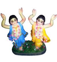 Gaura Nitai Polyresin Deity (5" high)