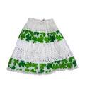 Gopi Skirt for Girls -- Jaipuri, White with Printed Pattern