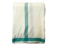 Dhoti / Chadar -- Masalin Pure Fine Cotton - With Border