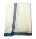 Dhoti / Chadar -- Masalin Pure Fine Cotton - With Border