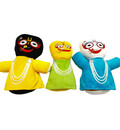 Childrens Stuffed Toy: Jagannatha, Baladeva and Subhadra (Approx. 11\" high) - 3 Dolls