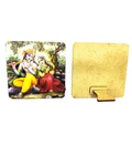 Wooden 3D Radha Krishna Table Stand