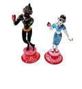 Painted Brass Radha Krishna Deities (9\")