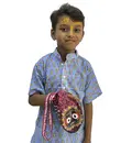 Boys Printed Kurta - Pure Mulmul Cotton