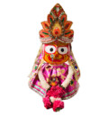 Clothes, Crowns and Garlands for Jagannatha, Baladeva and Subhadra Deities