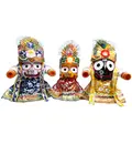 LARGE Jagannatha, Baladeva and Subudra Deities (13\" High)
