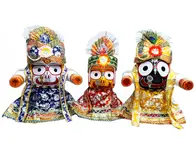 LARGE Jagannatha, Baladeva and Subudra Deities (13" High)