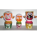Jagannatha, Baladeva and Subhadra Deities (8\" High)