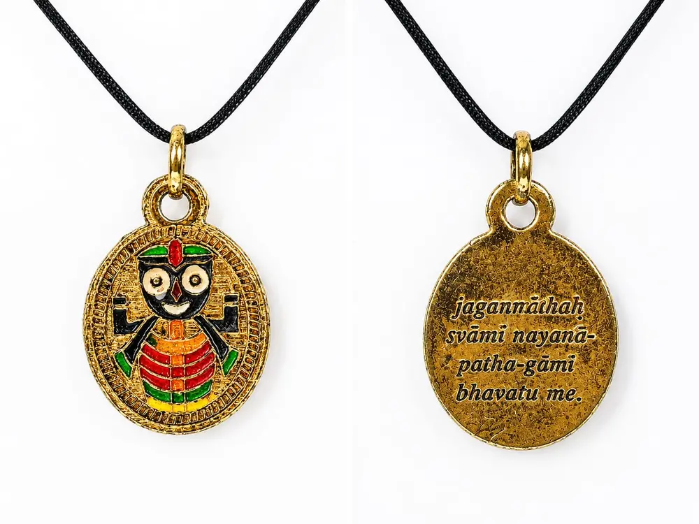 Jagannath Golden Pendant