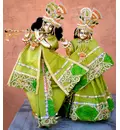 Radha Krishna Deities (Solid Brass 10\")