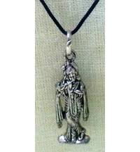 Lord Krishna Playing Flute Pendant -- Set of 2